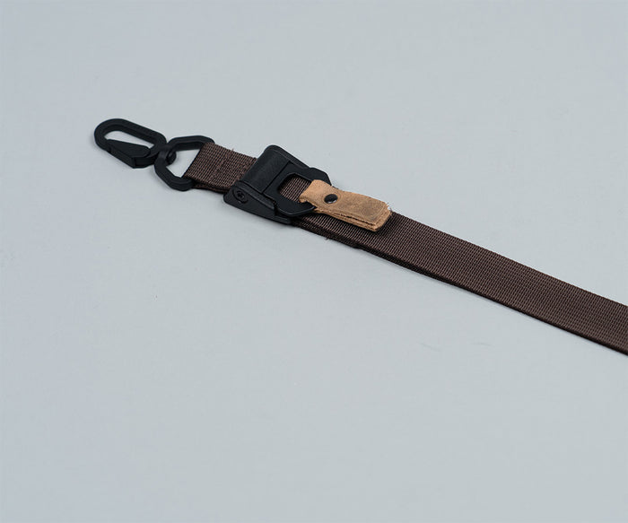 Brown 1'' w/ Grizzly Leather Tab - $25