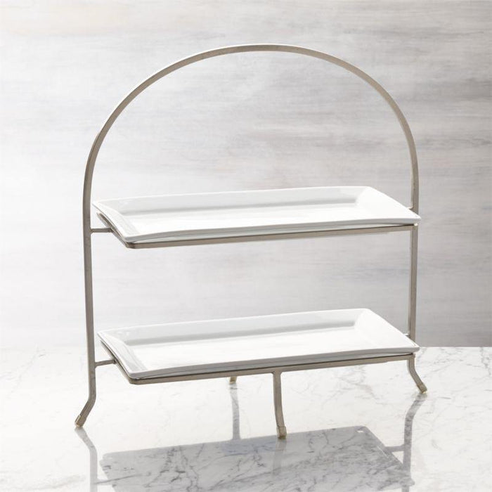 Cambridge 2-Tier Server with Plates - Crate and Barrel Philippines