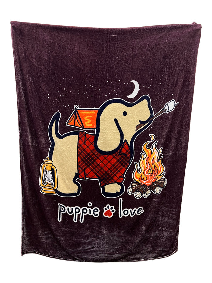 CAMPING PUP BLANKET 2024 PUPPIE LOVE