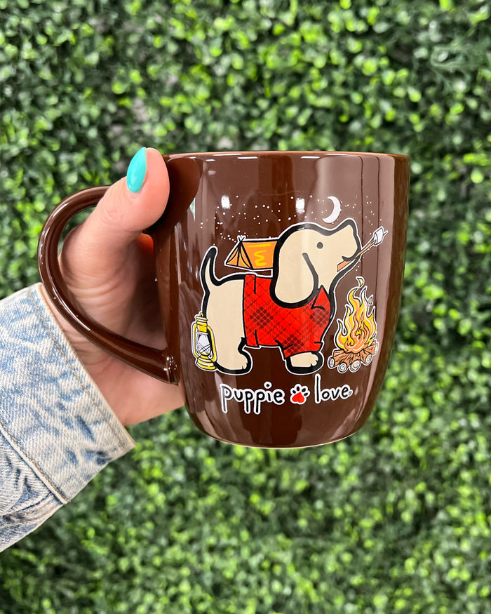 CAMPING PUP MUG PUPPIE LOVE
