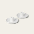 Candle holders decor by Fable Home, shown in a large/speckledwhite finish. – #large/speckledwhite