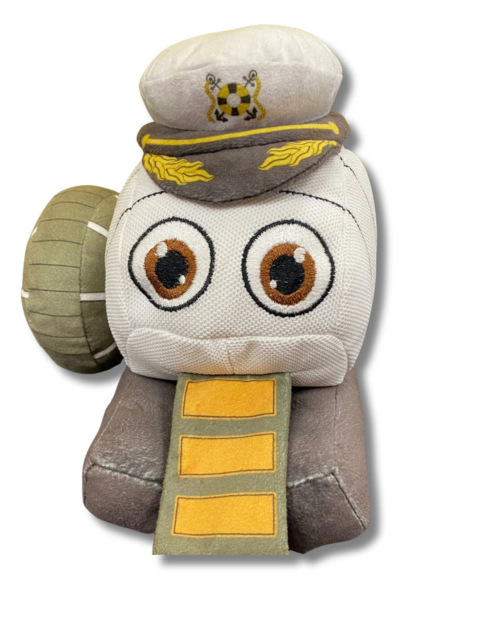 CAPTAIN TRASH WHEEL, PLUSH DOG TOY ROUTE ONE APPAREL