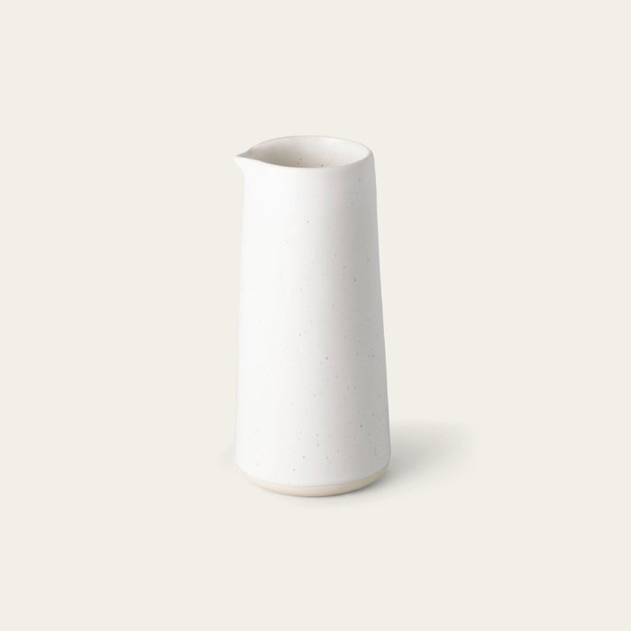 Carafe drinkware by Fable Home, shown in a speckledwhite finish. – #speckledwhite