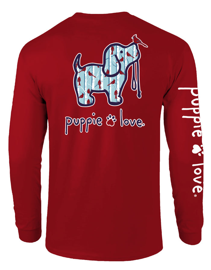 CARDINAL PATTERN PUP, ADULT LS PUPPIE LOVE