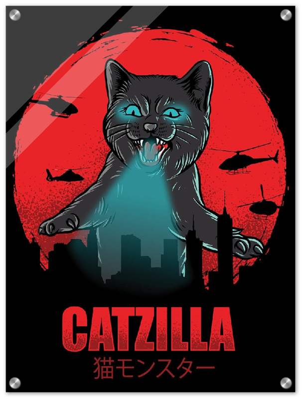 Catzilla - Print - MetalPlex