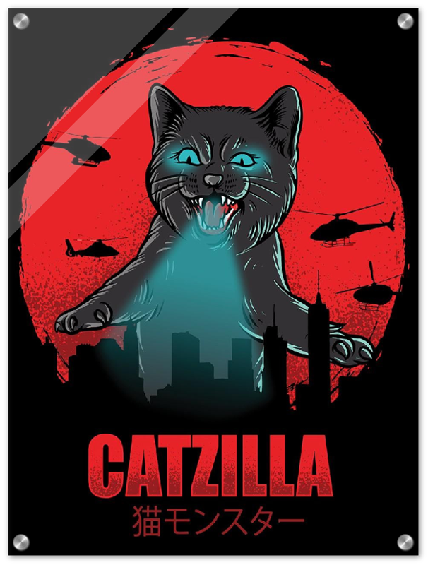 Catzilla - Print - MetalPlex
