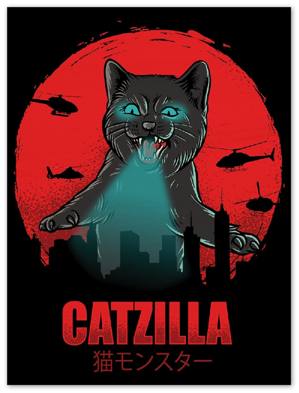 Catzilla - Print - MetalPlex