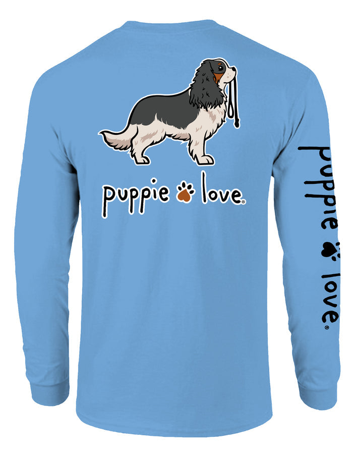 CAVALIER KING CHARLES SPANIEL PUP (TRICOLOR), ADULT LS PUPPIE LOVE