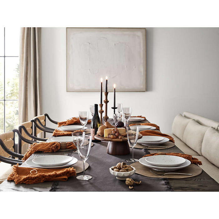 Century Natural Acacia Wood Taper Candle Holder 9.25"