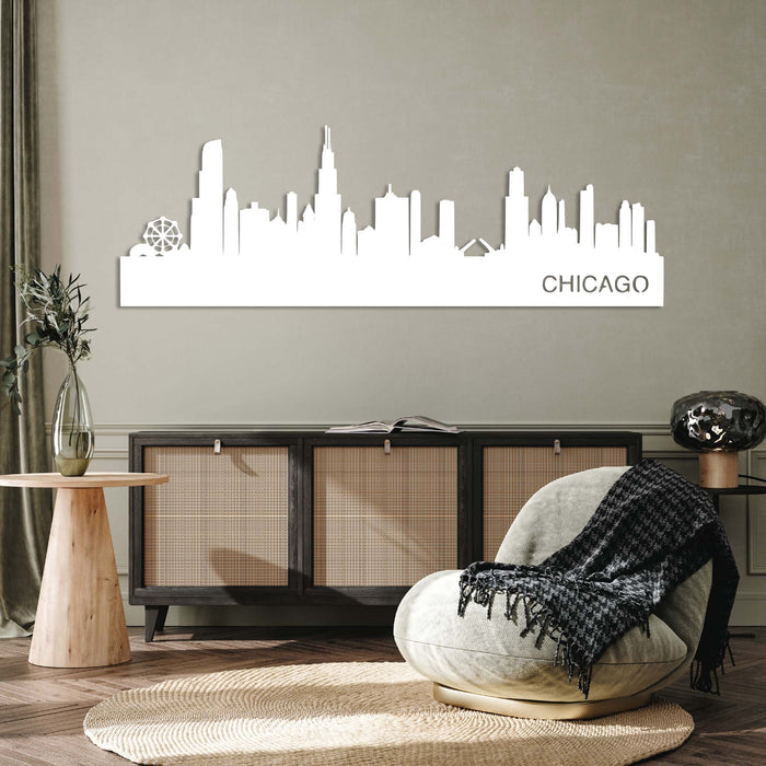 Chicago Skyline - Metal Wall Art - MetalPlex