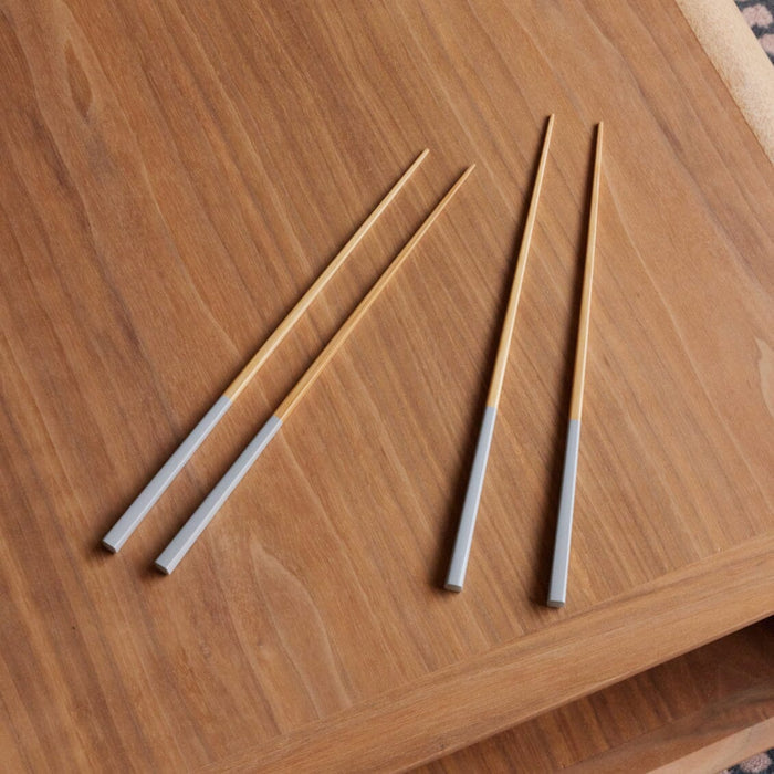 Chopsticks flatware by Fable Home, shown in a dovegray finish. – #dovegray
