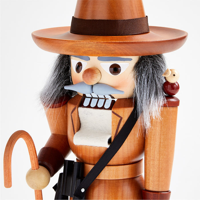 Christmas Bird Watcher Handmade German Nutcracker