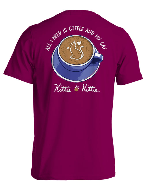 COFFEE AND MY CAT KITTIE KITTIE