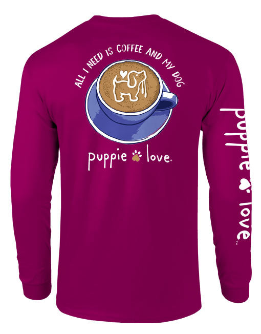 COFFEE AND MY DOG, ADULT LS PUPPIE LOVE