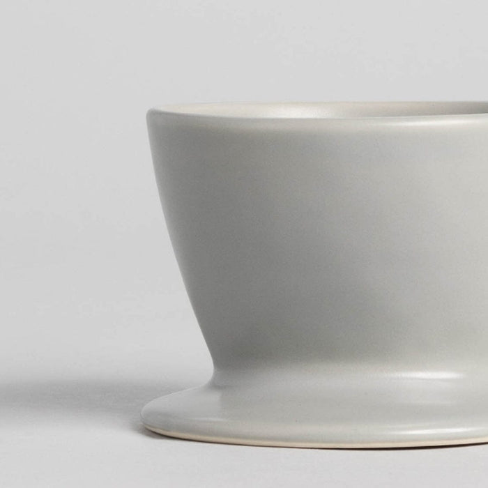 Coffee dripper drinkware by Fable Home, shown in a dovegray finish. – #dovegray