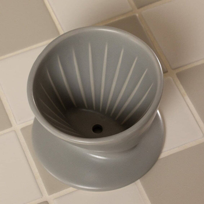 Coffee dripper drinkware by Fable Home, shown in a dovegray finish. – #dovegray