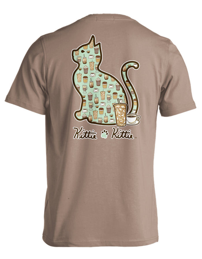 COFFEE PATTERN KITTIE KITTIE KITTIE