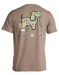 COFFEE PATTERN PUP PUPPIE LOVE
