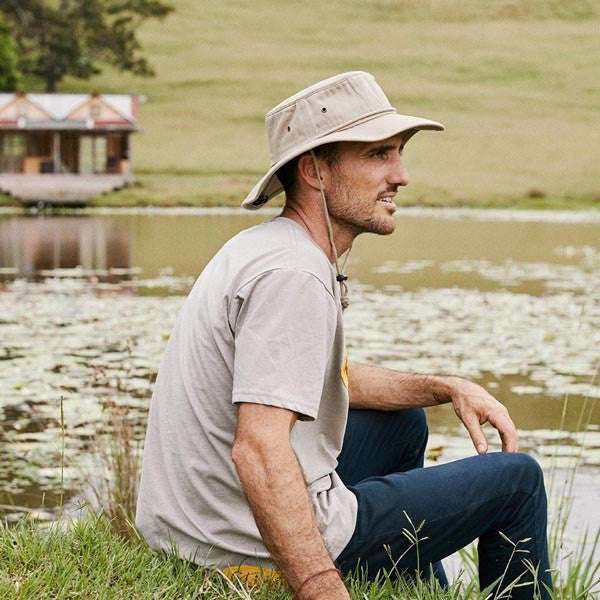 Conner - Aussie Surf Hat Stock Photo