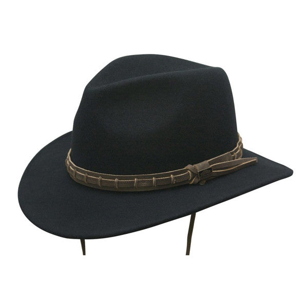 Conner - Country Outdoor Hat in Black - Full View