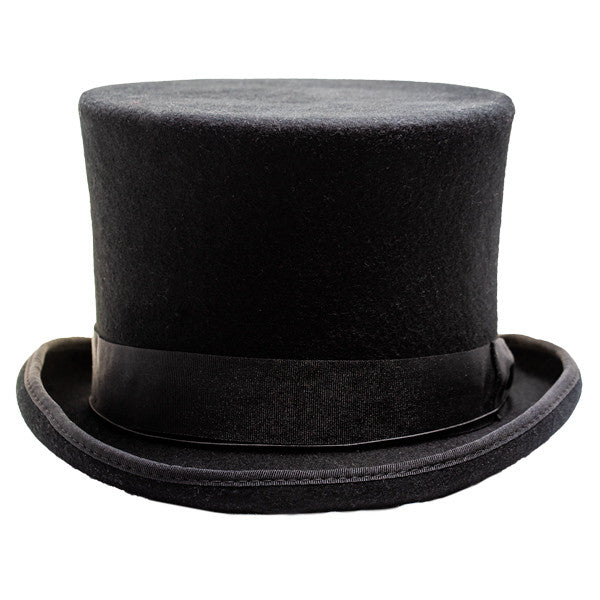 Conner - Edward Wool Felt Black Top Hat - Front