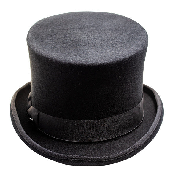 Conner - Edward Wool Felt Black Top Hat - Back