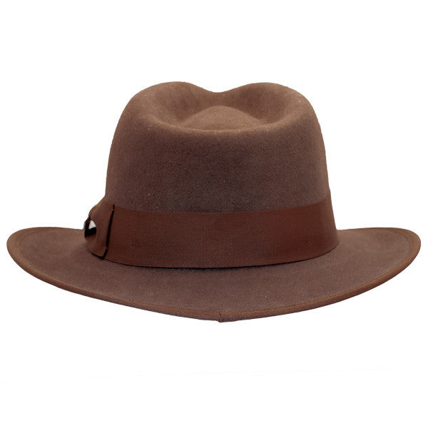 Conner - Indy Fedora in Brown - Back