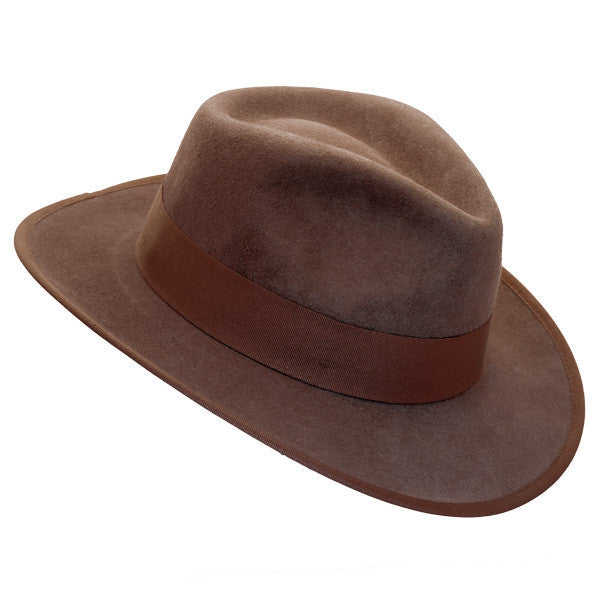 Conner - Indy Fedora in Brown - Opposite Side
