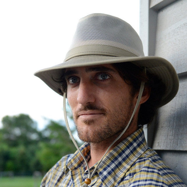 Conner Mens Mesh Outdoor Safari Fedora - Stock Men
