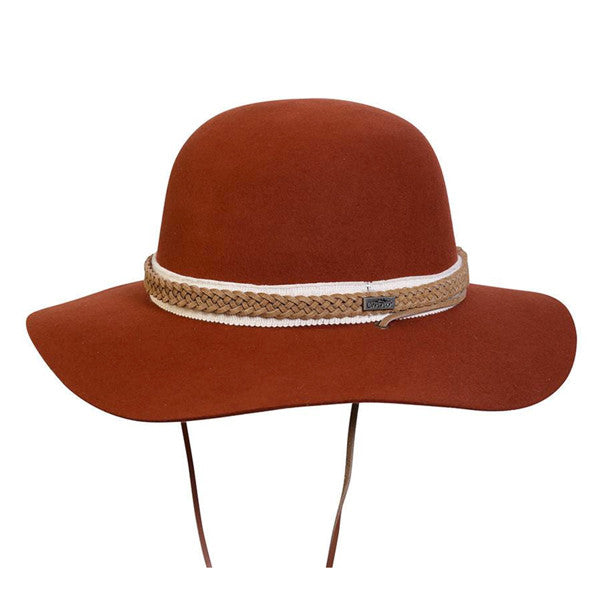 Conner - Move To The Music Wool Hat in Rust - Full View