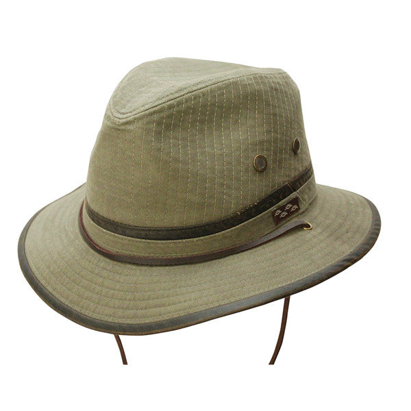 Conner - Oak Tree Island Hat in Olive - Full View