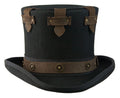Conner - Black Steampunk "Boss" Top Hat (Front)
