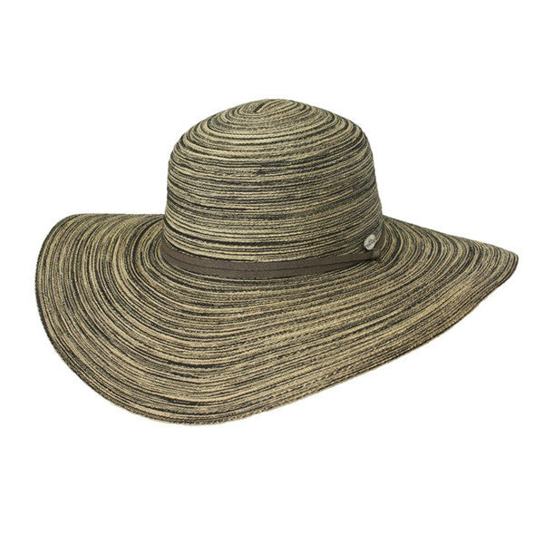 Conner - Summer in Charleston Wide Brimmed Hat in Black - Full View