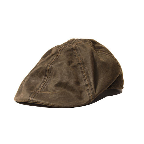 Conner - Brown Weathered Cotton Duckbill Hat (Profile)