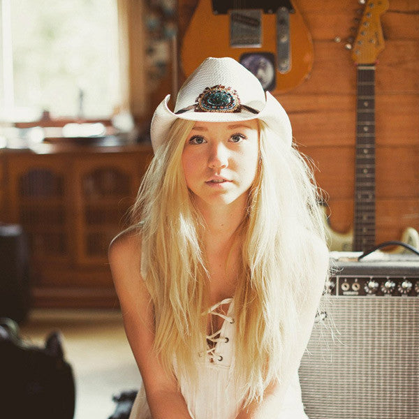 Conner - White Sands Western Hat - Stock Photo