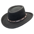 Conner - Wool Felt Arizona Gambler Hat  -