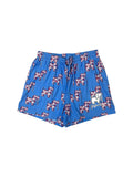 CORAL TURTLE PATTERN LOUNGE SHORTS PUPPIE LOVE