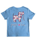 CORAL TURTLE PATTERN PUP, YOUTH SS 2024 PUPPIE LOVE