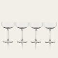 Coupe glasses glassware by Fable Home, shown in a clear finish. – #clear