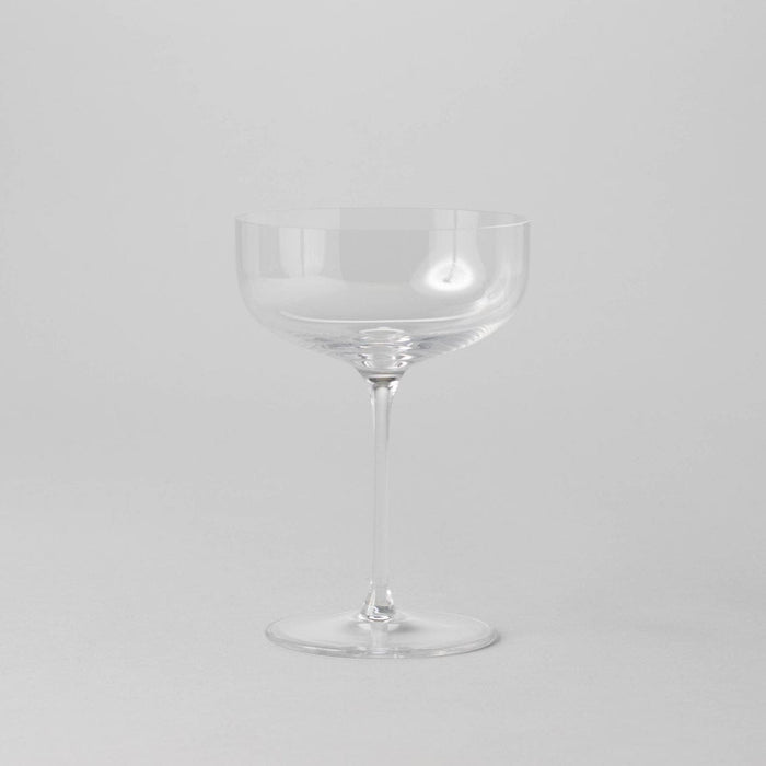 Coupe glasses glassware by Fable Home, shown in a clear finish. – #clear