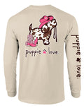 COW PRINT PUP, ADULT LS PUPPIE LOVE