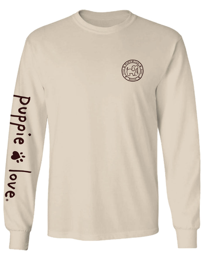 COW PRINT PUP, ADULT LS PUPPIE LOVE
