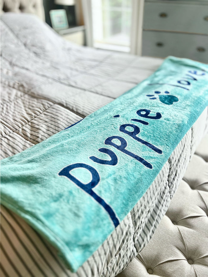 CRAB PATTERN PUP BLANKET 2024 PUPPIE LOVE