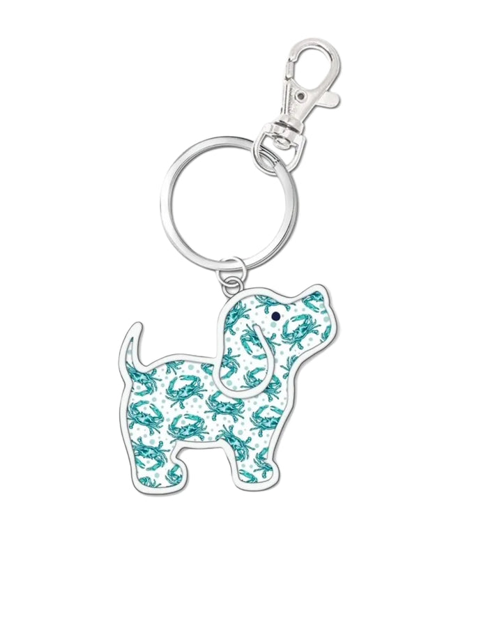 CRAB PATTERN PUP KEY RING PUPPIE LOVE