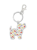 CRABS AND BEER PATTERN PUP KEY RING 2024 PUPPIE LOVE