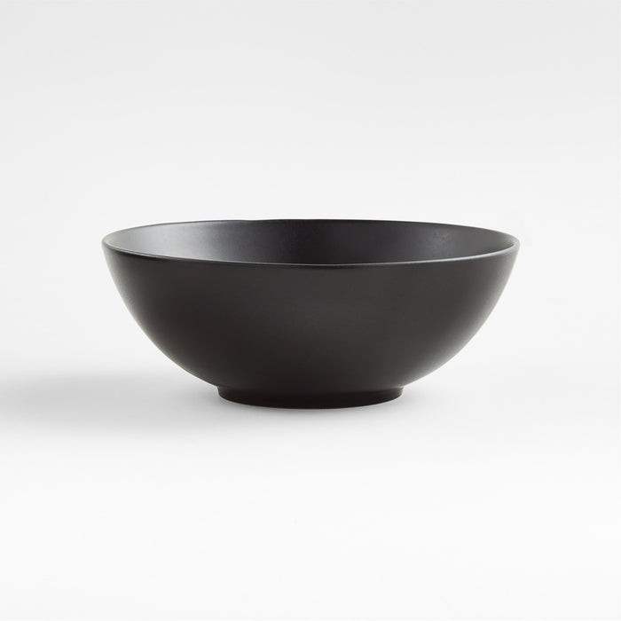 Craft Matte Black Stoneware Cereal Bowl