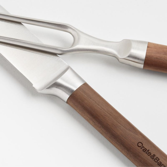 Crate & Barrel Carving Set