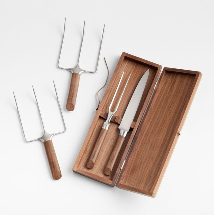 Crate & Barrel Carving Set