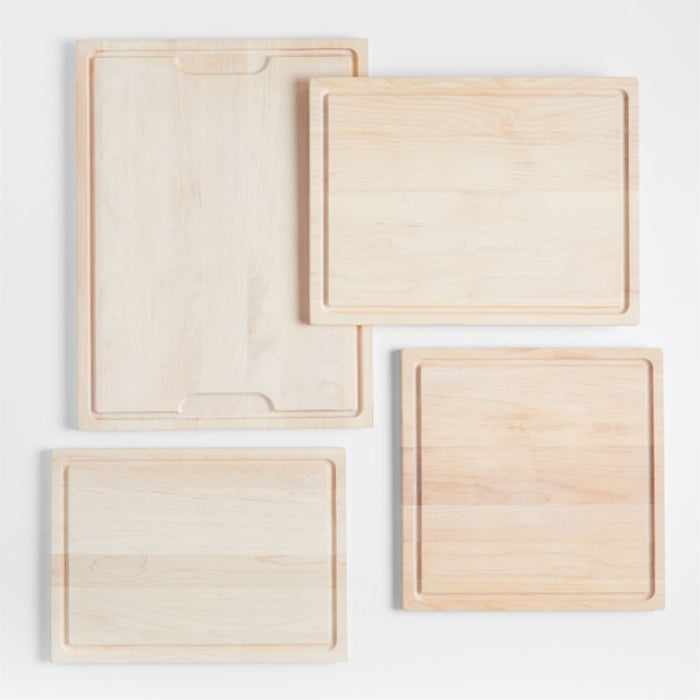 Crate & Barrel Maple Face-Grain Cutting Board 16"x16"x0.75"