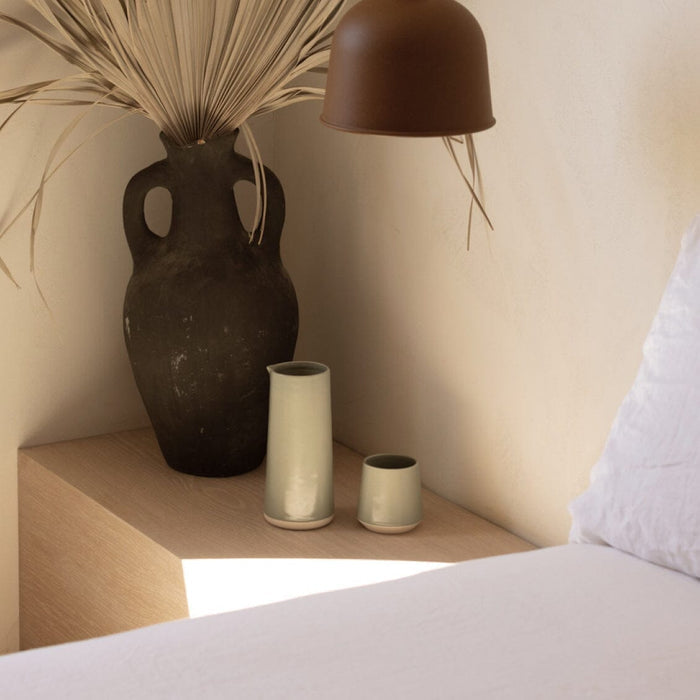 Cups drinkware by Fable Home, shown in a beachgrassgreen finish. – #beachgrassgreen
